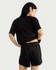 image 3 of F&F Ribbed Short Pyjama Set in Black