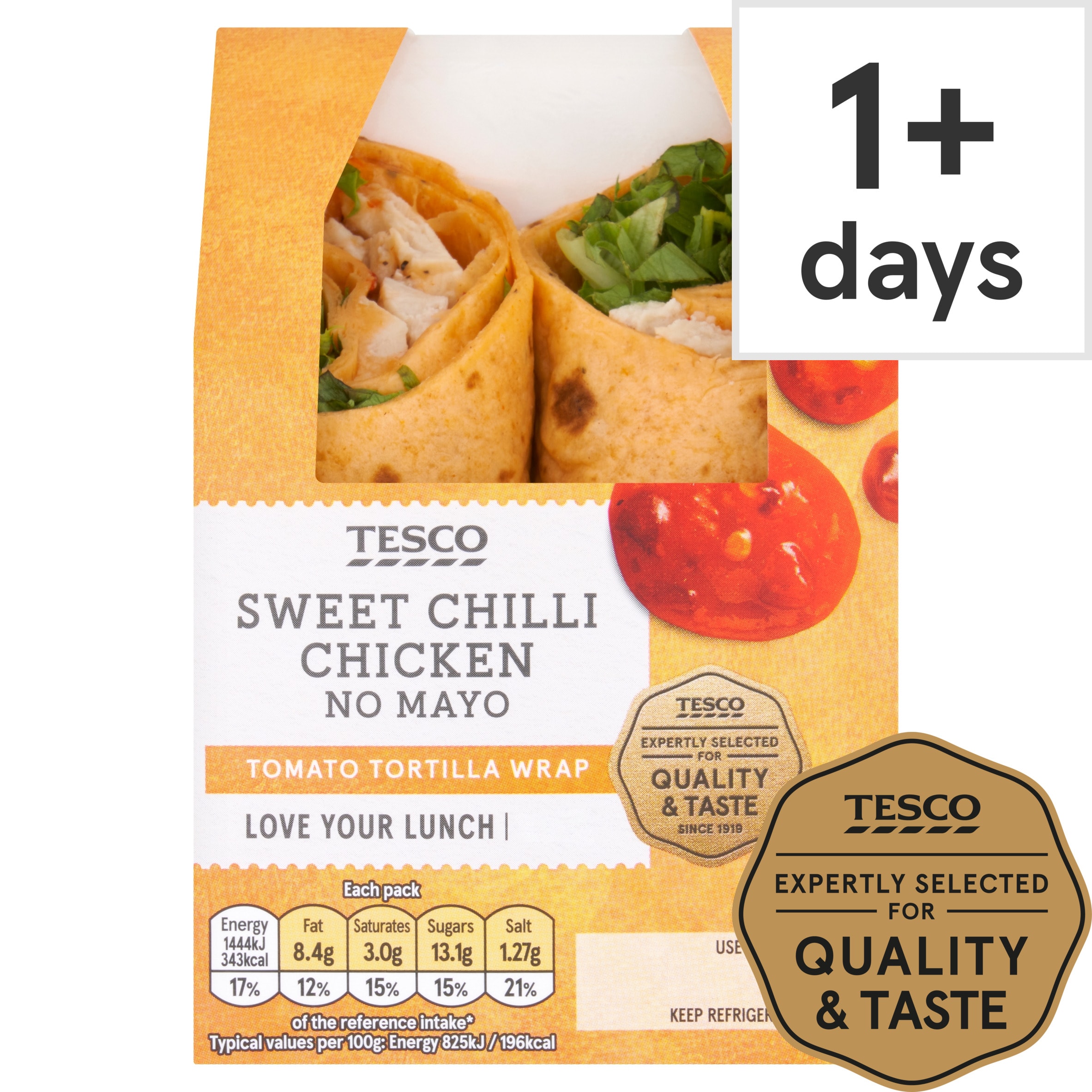 Tesco Sweet Chilli Chicken Wrap