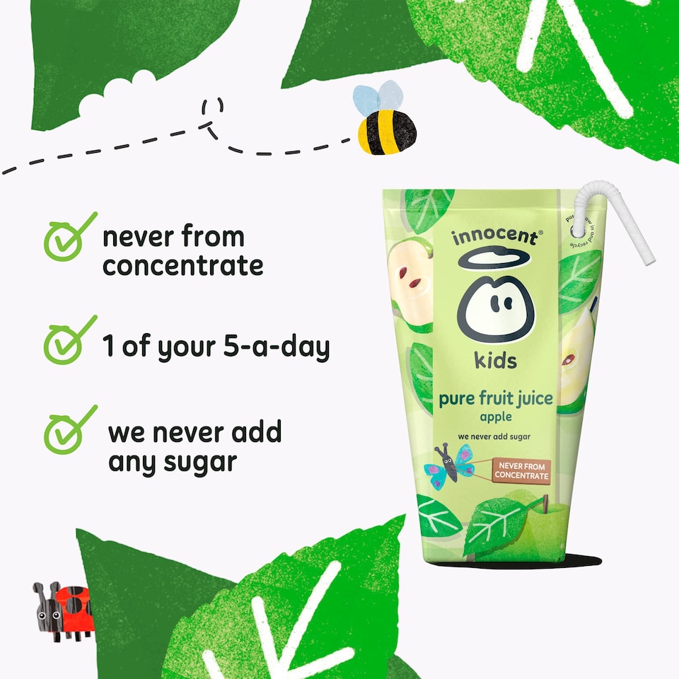 image 1 of Innocent Kids Apple Juice 4X150ml
