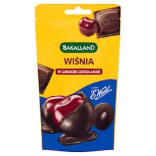 Bakalland Candied Cherries in Dark Chocolate 74g