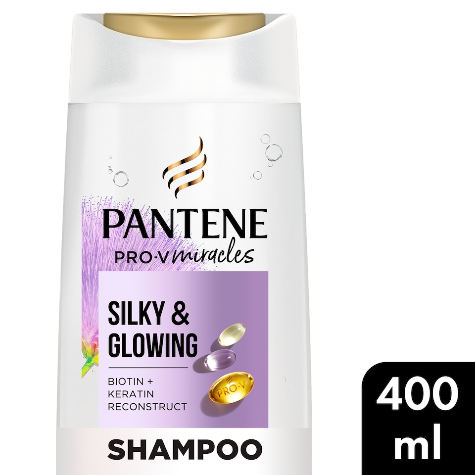 image 1 of Pantene Pro V Silky & Glowing Shampoo 400Ml