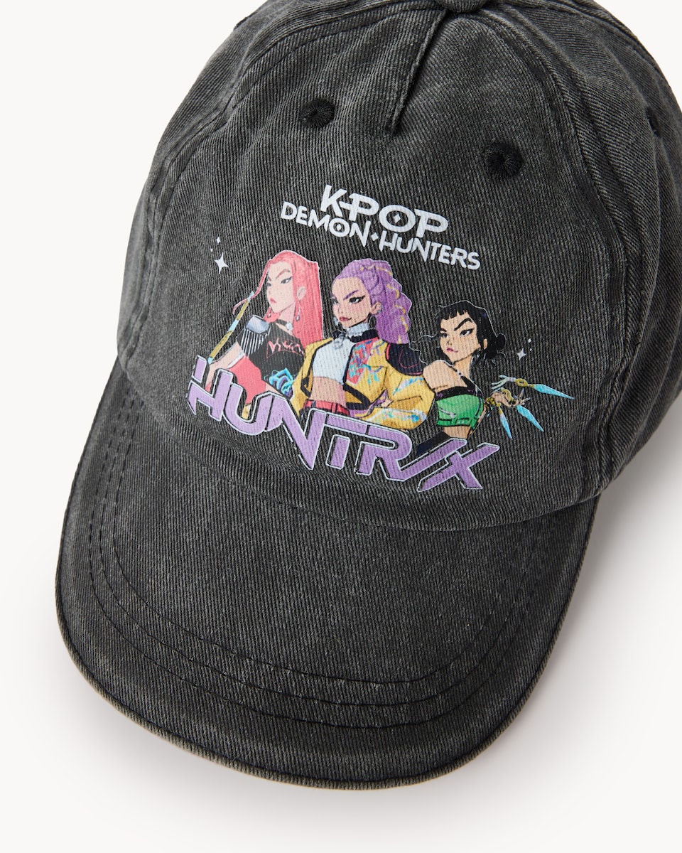 image 1 of K-Pop Demon Hunters Pure Cotton Cap in Grey