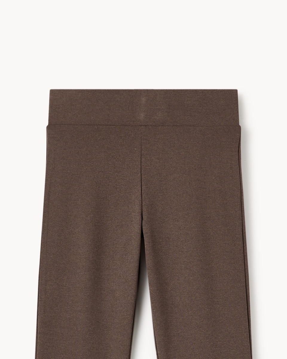 image 1 of F&F Active Girls ULTRAMOVE T-Shirt and Flared Leggings Set in Brown