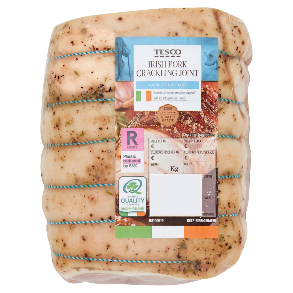 Tesco Irish Pork Crackling Joint