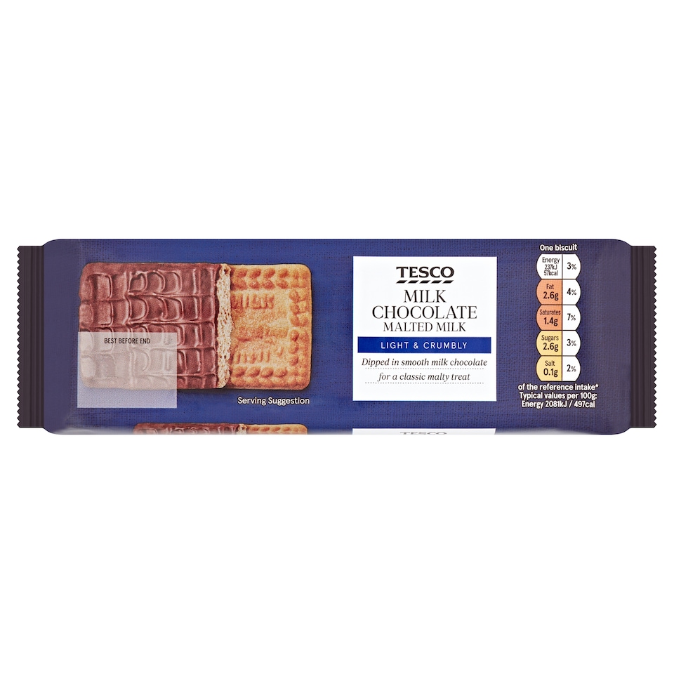 Tesco Milk Chocolate Malted Milk 250g