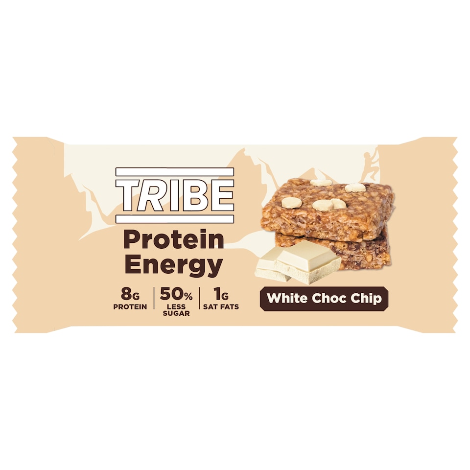 TRIBE Protein Energy White Choc Chip 50g C/S