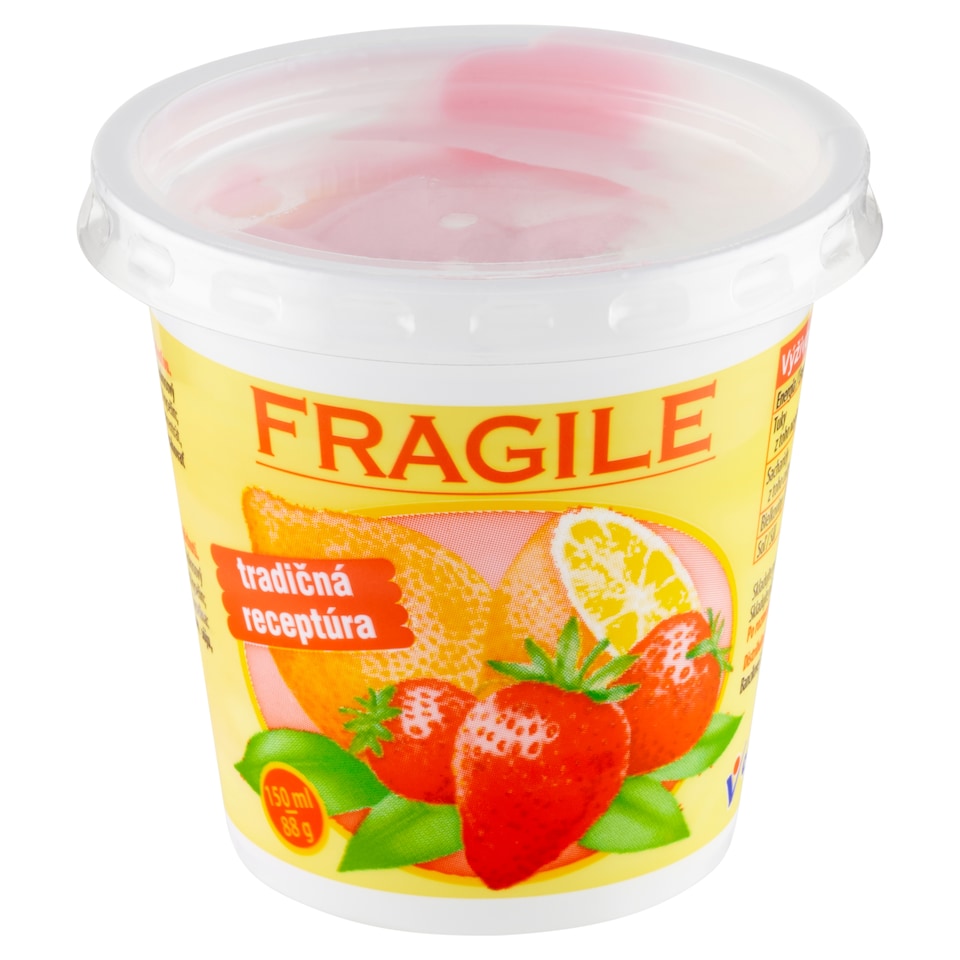 Fragile Ice Cream with Strawberry and Lemon Flavor 88 g