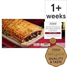 Tesco Steak & Onion Lattice Bar 500G
