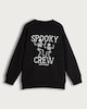 image 4 of F&F Boys Cotton Rich Spooky Crew Skeleton Print Sweatshirt in Multi