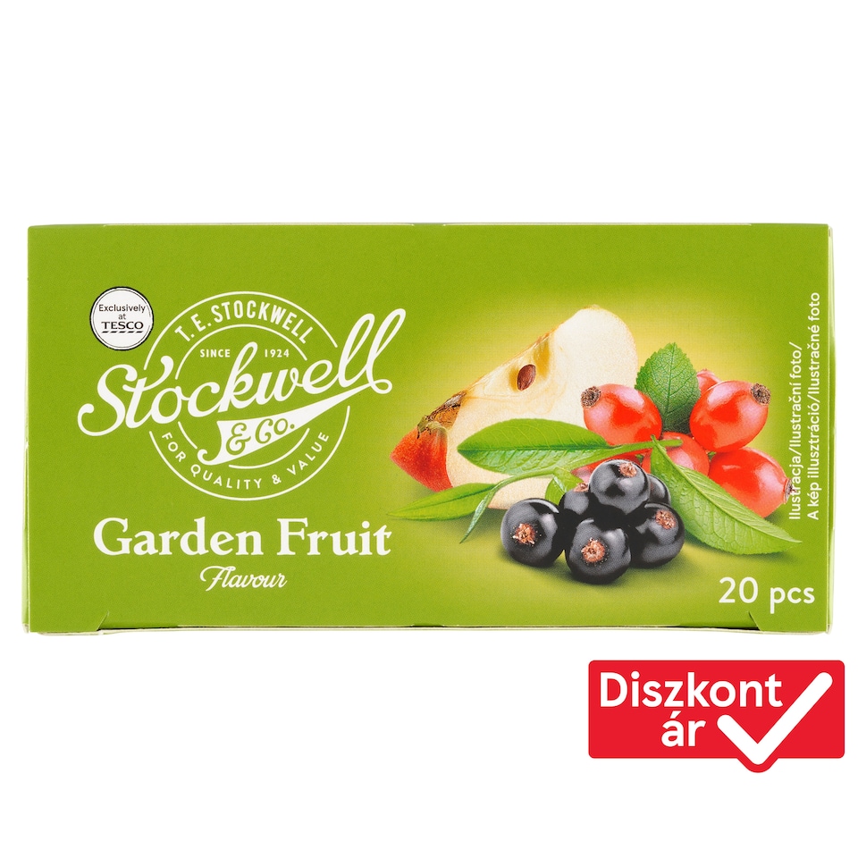 Stockwell & Co. Garden Fruit Flavour Fruit Tea 20 Tea Bags 40 g