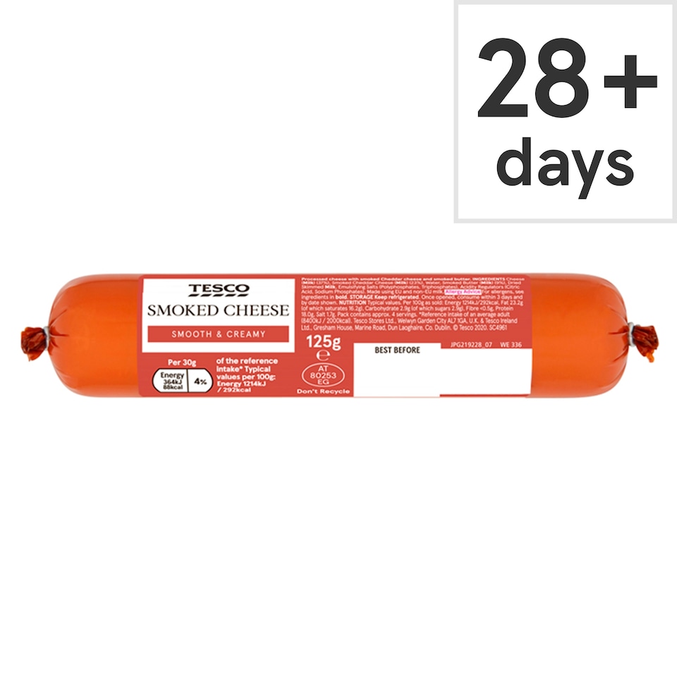 Tesco Smoked Cheese 125G