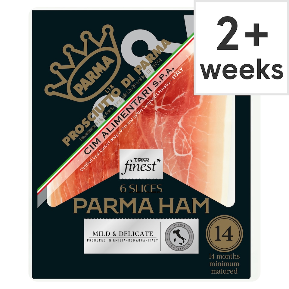 image 1 of Tesco Finest 14 Month Genuine Parma Ham 78G