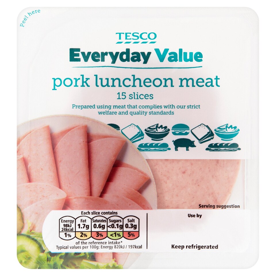 Tesco Everyday Value Luncheon Meat 184G