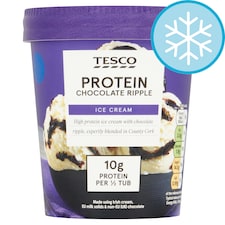 Tesco Protein Chocolate Ripple Ice Cream 500ml