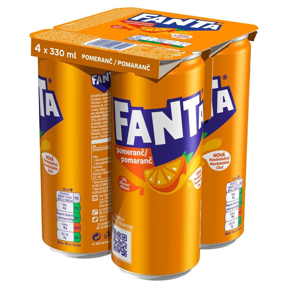 Fanta Orange 4 x 330 ml