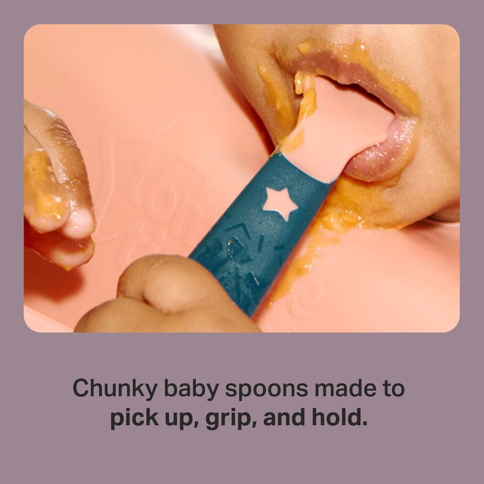 image 1 of Tommee Tippee Easigrip Self Feeding Spoons 6M+ 5Pack
