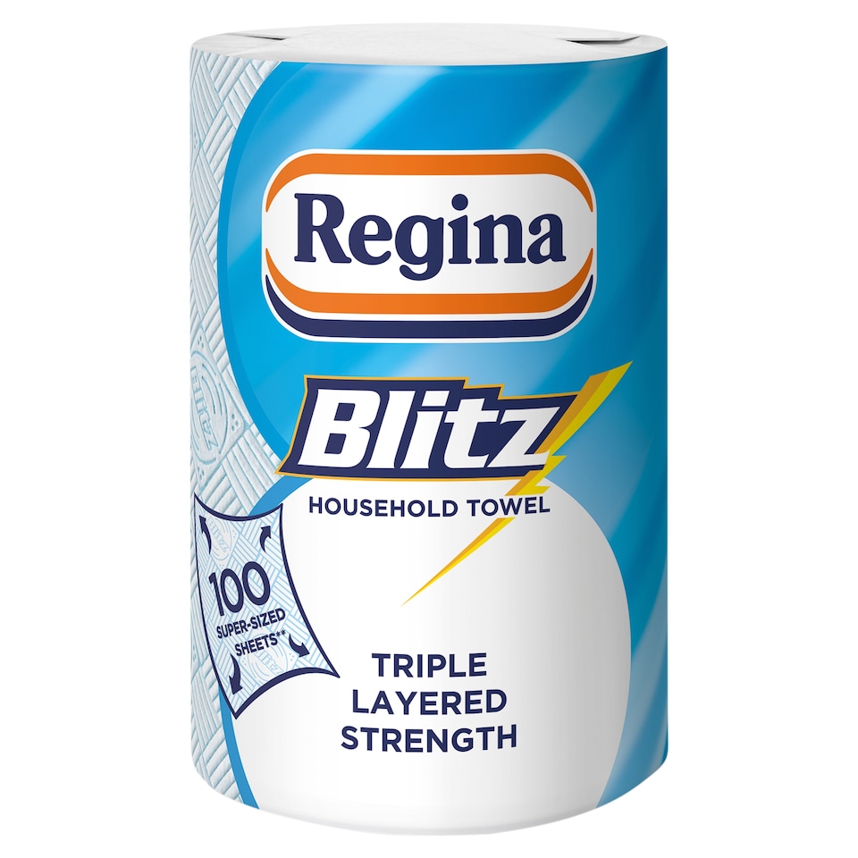 image 1 of Regina Blitz Kitchen Roll 100 Supersized Sheets 1 Roll