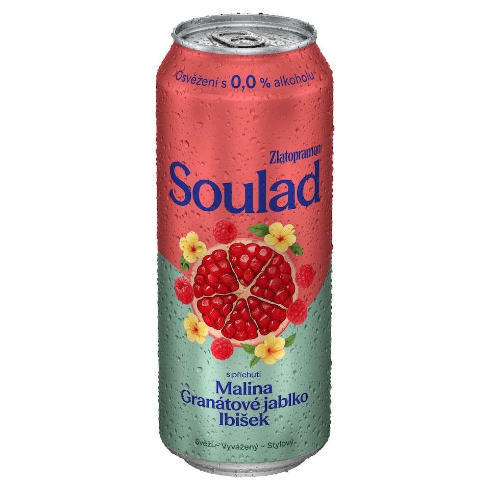 image 1 of Zlatopramen Soulad with Raspberry, Pomegranate, Hibiscus Flavor 0.5L