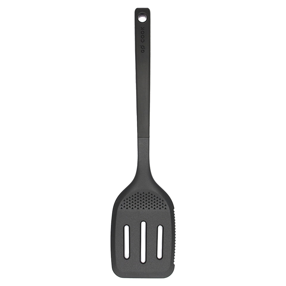 Go Cook Black Nylon Slotted Turner