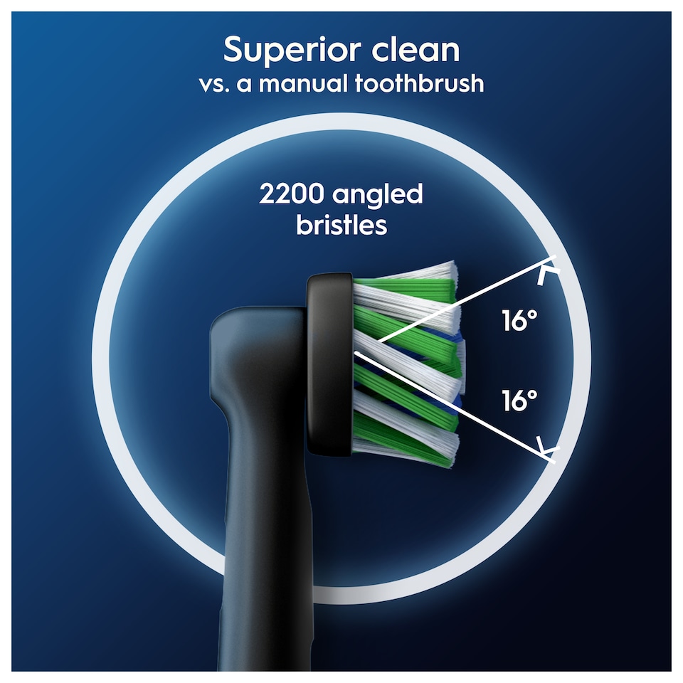 image 1 of Oral-B Pro Cross Black Electric Toothbrush Replacement Heads 5 Pack
