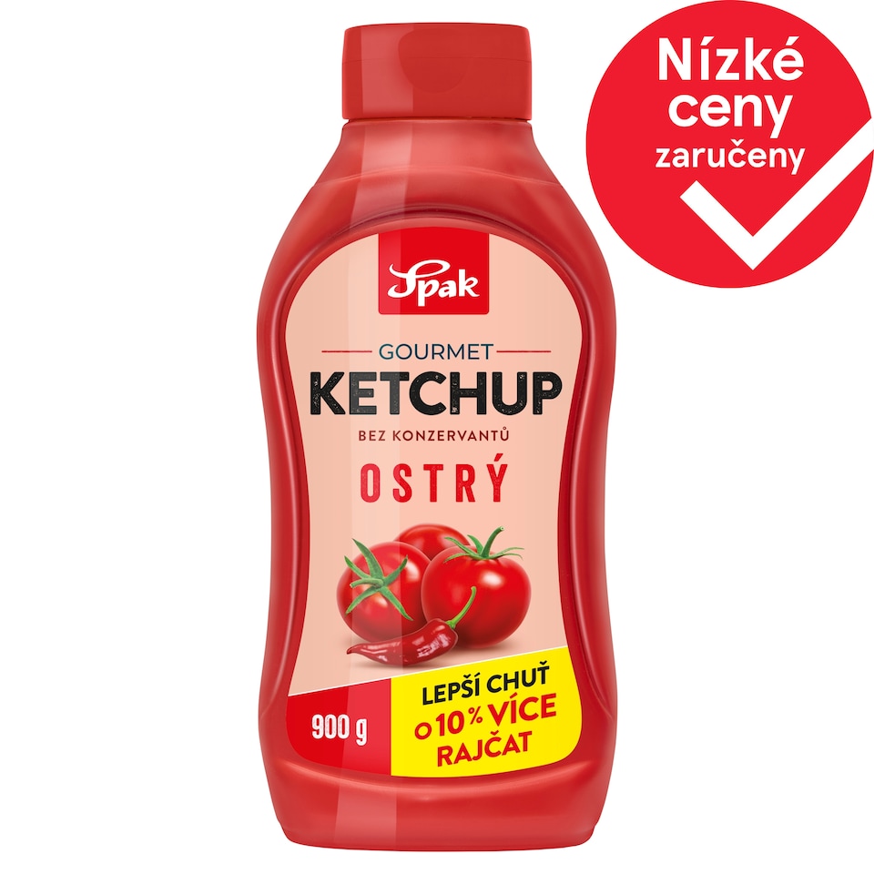 Spak Gourmet Ketchup ostrý 900g