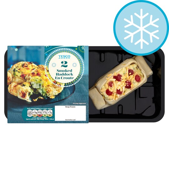 Tesco 2 Smoked Haddock En Croute 280g Tesco Groceries
