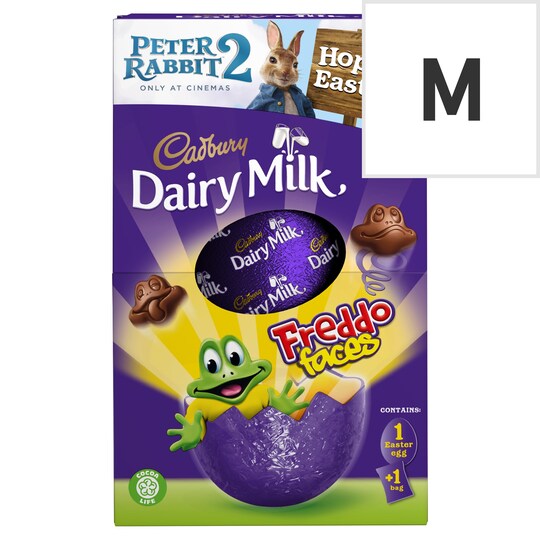 Cadbury Dairy Milk Freddo Faces Medium Easter Egg 122G Tesco Groceries