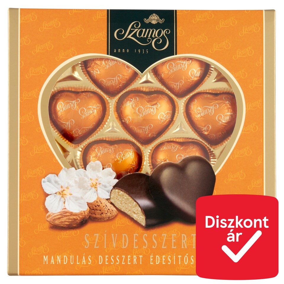 Szamos Heart Dessert Almond Dessert with Sweeteners 10 pcs 130 g