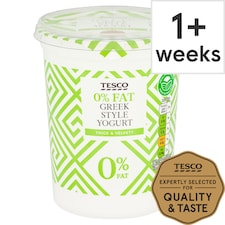 Tesco 0% Fat Greek Style Yogurt 1Kg