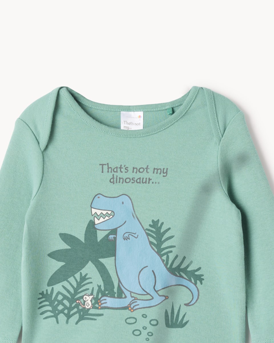 image 1 of That's Not My Dinosaur 2-Pack Pure Cotton Pyjama Sets in Multi