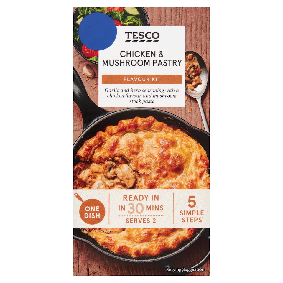 Tesco Chicken & Mushroom Pastry Flavour Kit 35g
