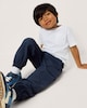 image 1 of F&F Active Boys TECHSPORT Cuffed Cargo Trousers in Navy