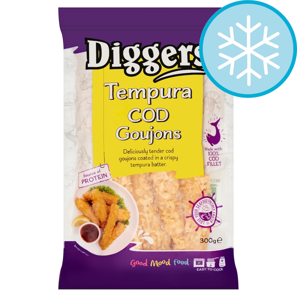 Diggers Tempura Cod Goujons 300g