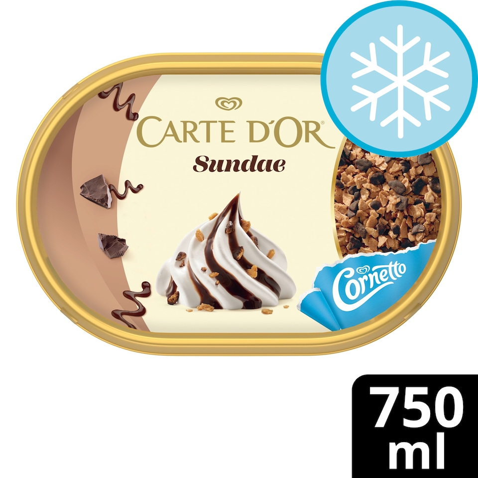 image 1 of Carte Dor Chocolate Sundae Ice Cream Tub 750ml
