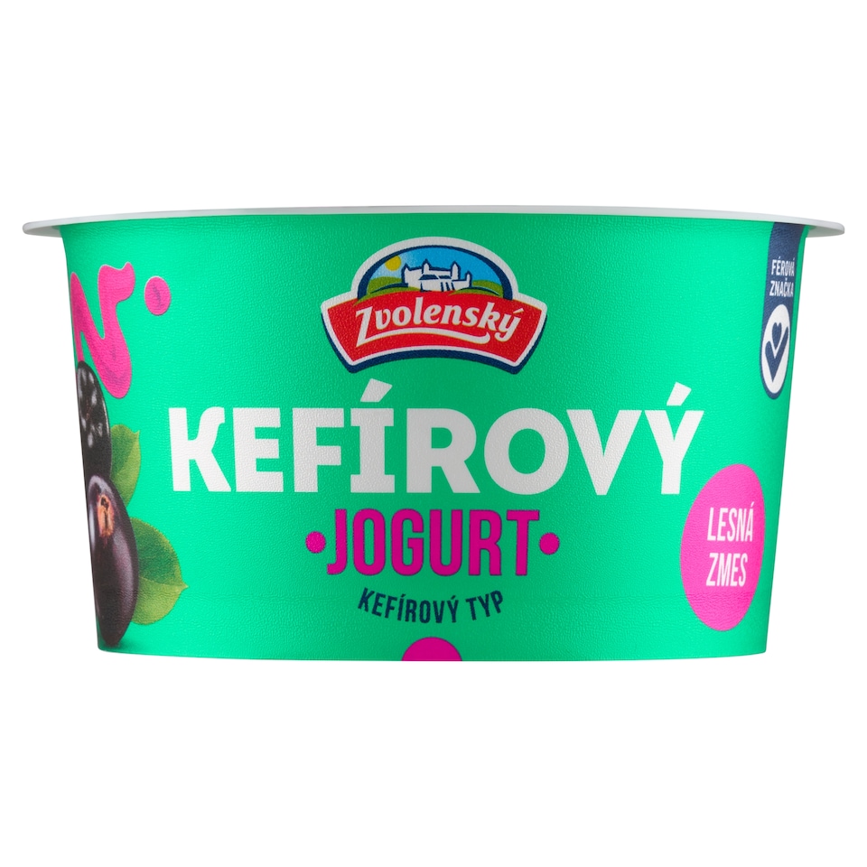 Obrázek 1 pro produkt Zvolenský Jogurt kefírového typu lesní směs 150g