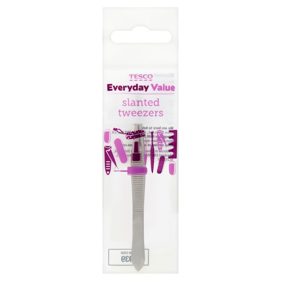 Tesco Everyday Value Slanted Tweezers