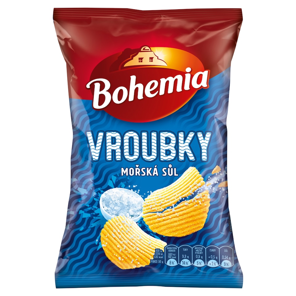 Bohemia Vroubky mořská sůl 55g