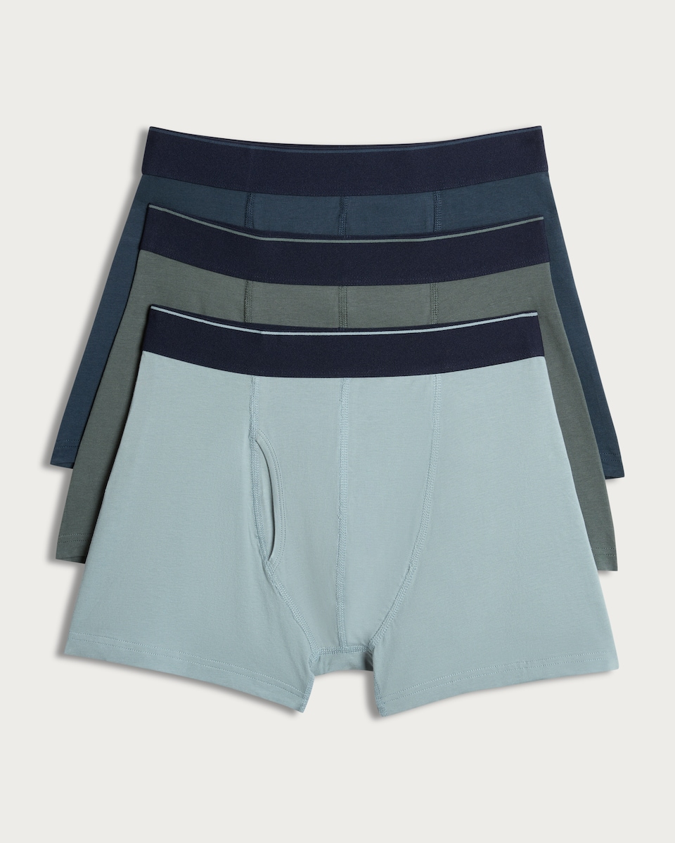 image 1 of F&F 3-Pack Cotton Rich Trunks in Multi
