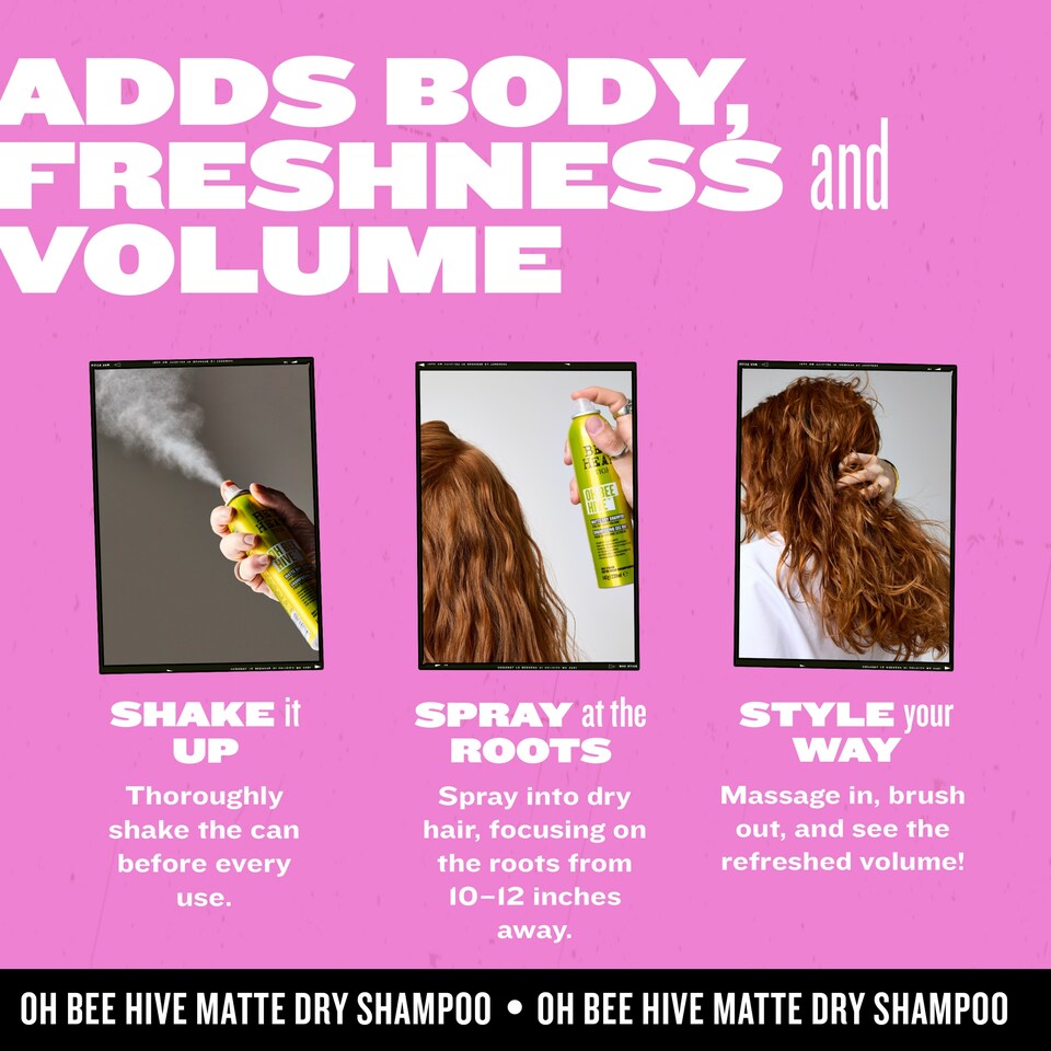 image 1 of Bed Head Tigi Be Hive Dry Shampoo Matte Finish 238Ml