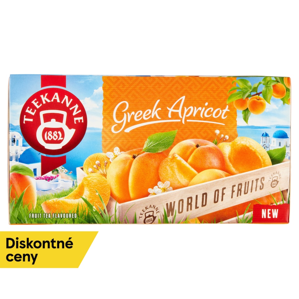 obrázok 1 z Teekanne World of Fruits Greek Apricot ovocno-bylinný čaj 20 x 2,25 g (45 g)