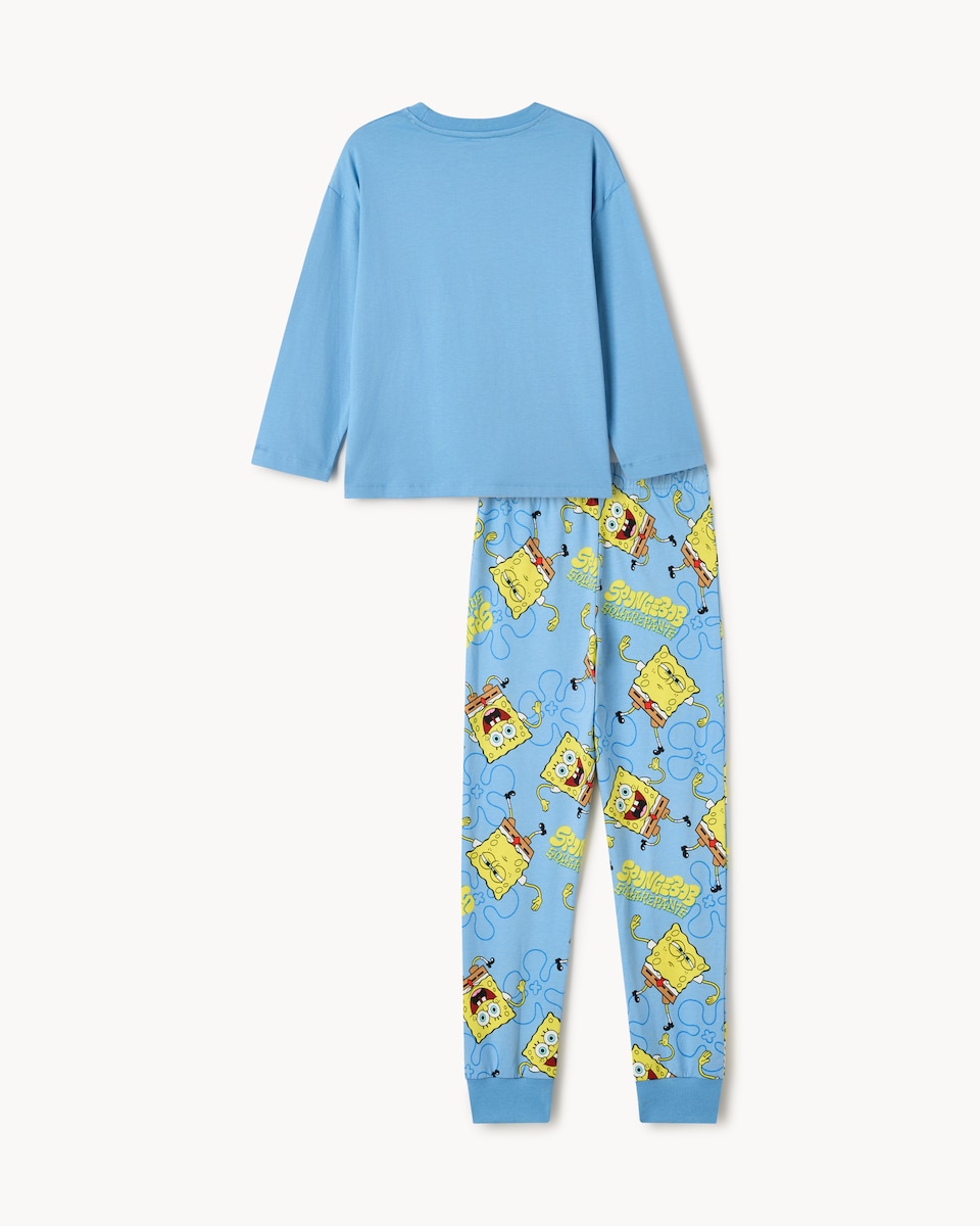image 1 of SpongeBob SquarePants Pure Cotton Pyjama Set in Multi