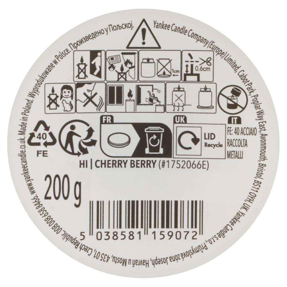 Obrázek 1 pro produkt Yankee Candle Home Inspiration Cherry Berry 200g