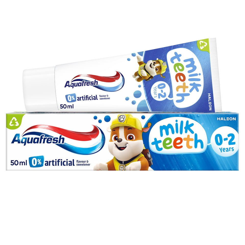 image 1 of Aquafresh Baby Toothpaste, Milk Teeth 0-2 Years, 50ml