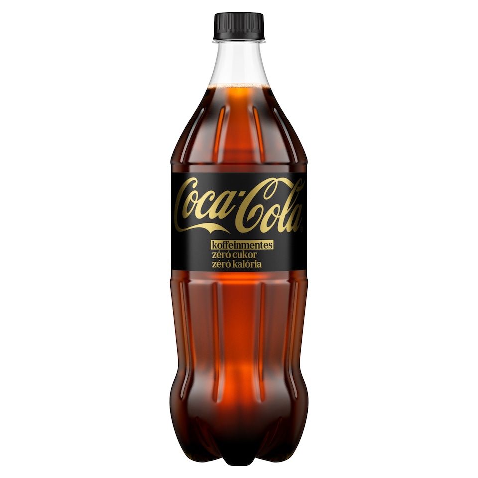 Coca-Cola Zero koffeinmentes colaízű energiamentes szénsavas üdítőital édesítőszerekkel 1 l