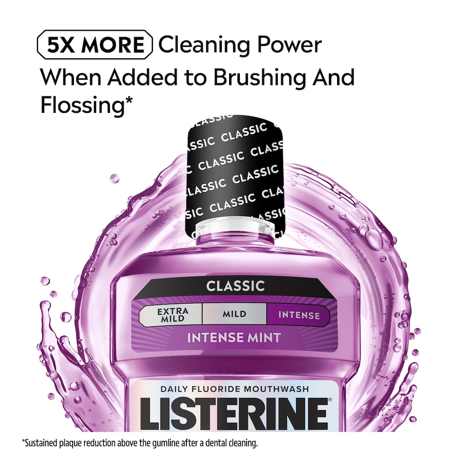 image 1 of Listerine Total Care 10-in-1 Benefit Clean Mint Mouthwash 500ml