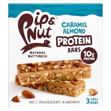 Pip & Nut Protein Caramel Almond Bars 3x45g