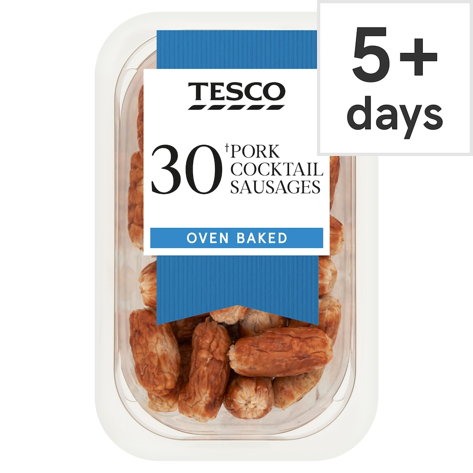 Tesco 30 Pork Cocktail Sausages 240g
