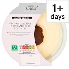 Tesco Finest Vintage Cheddar & Caramelised Onion Dip 160g