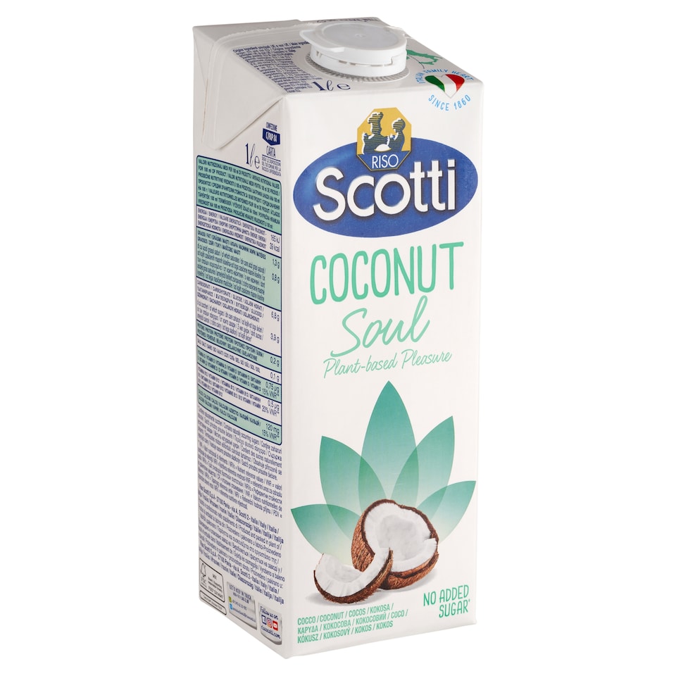 image 1 of Riso Scotti Coconut and Rice Drink with Calcium and Vitamins 1 l