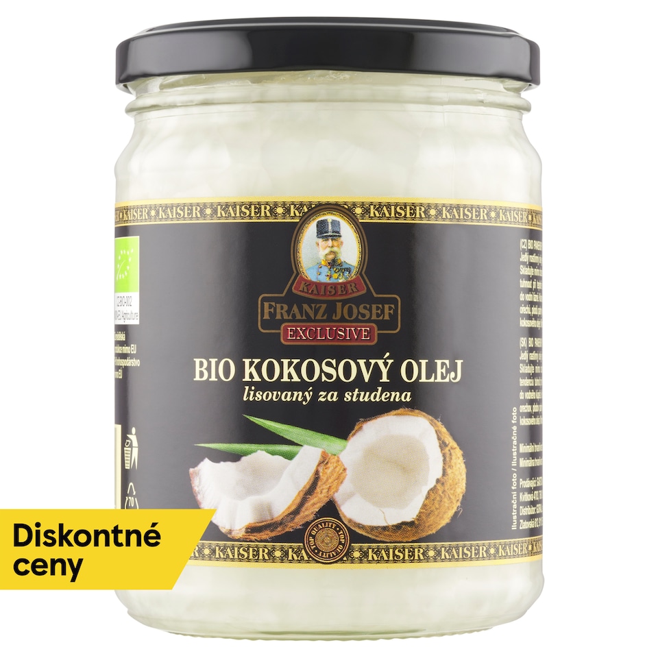 obrázok 1 z Franz Josef Kaiser Exclusive Bio kokosový olej lisovaný za studena 500 ml